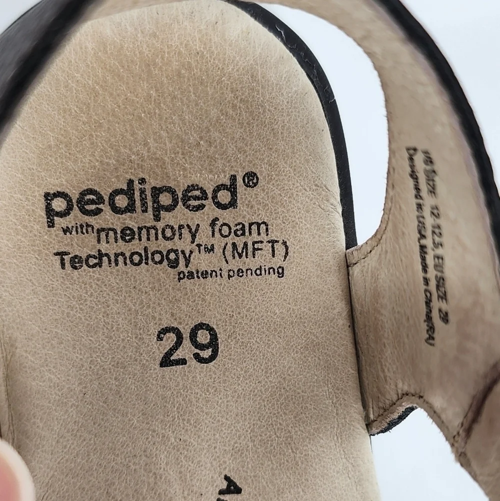 Pediped Lisa Flex Sandals Bronze Girl's 12-12.5 29